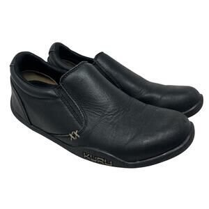 Men's Kuru Kivi Black Leather Slip on Comfort Travel Work Arch Support Shoes 8